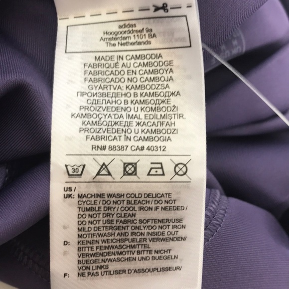 Adidas Purple Climalite Leggings - Picture 8 of 9